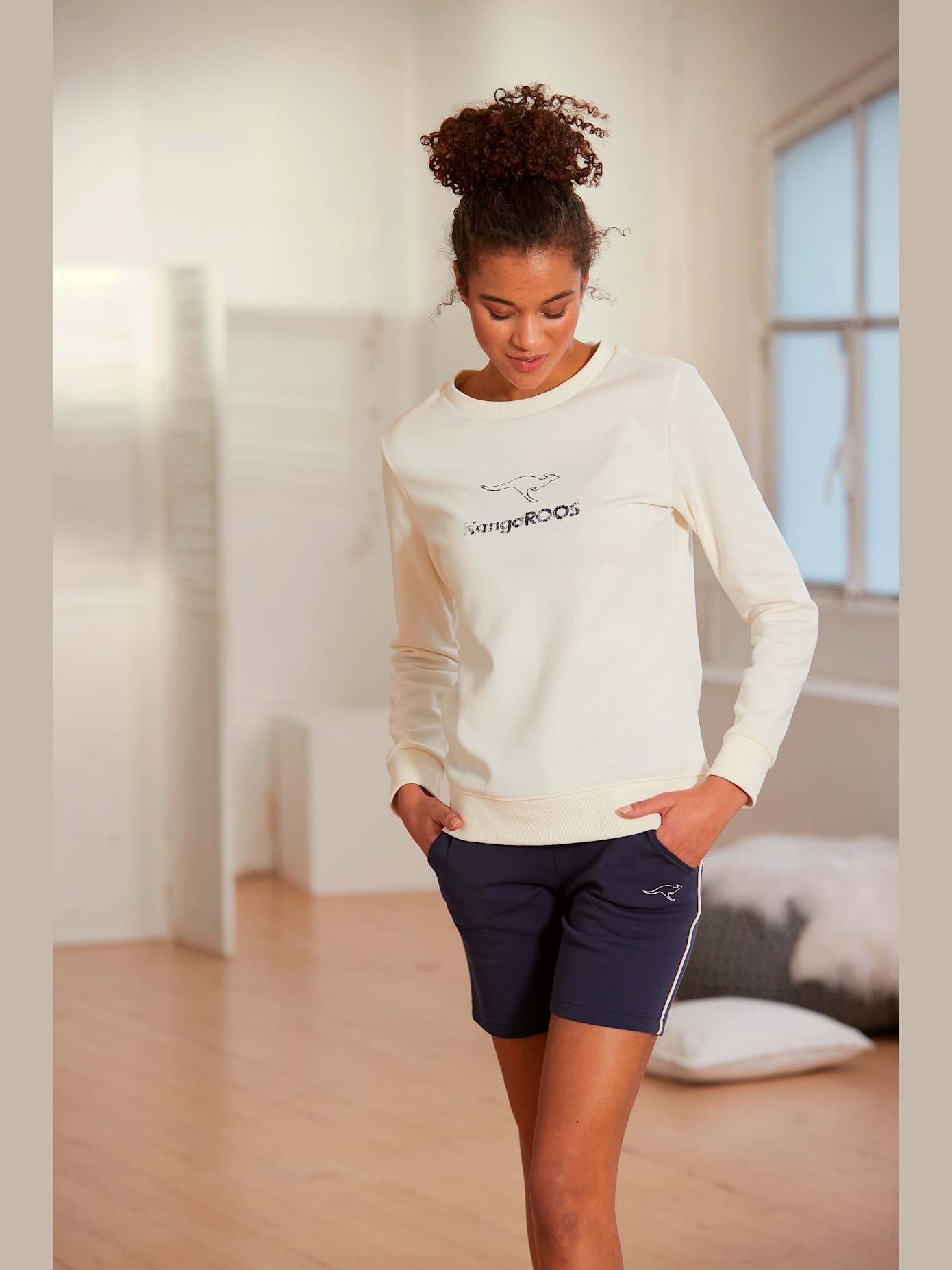 Sweatshirt avec logo imprimé