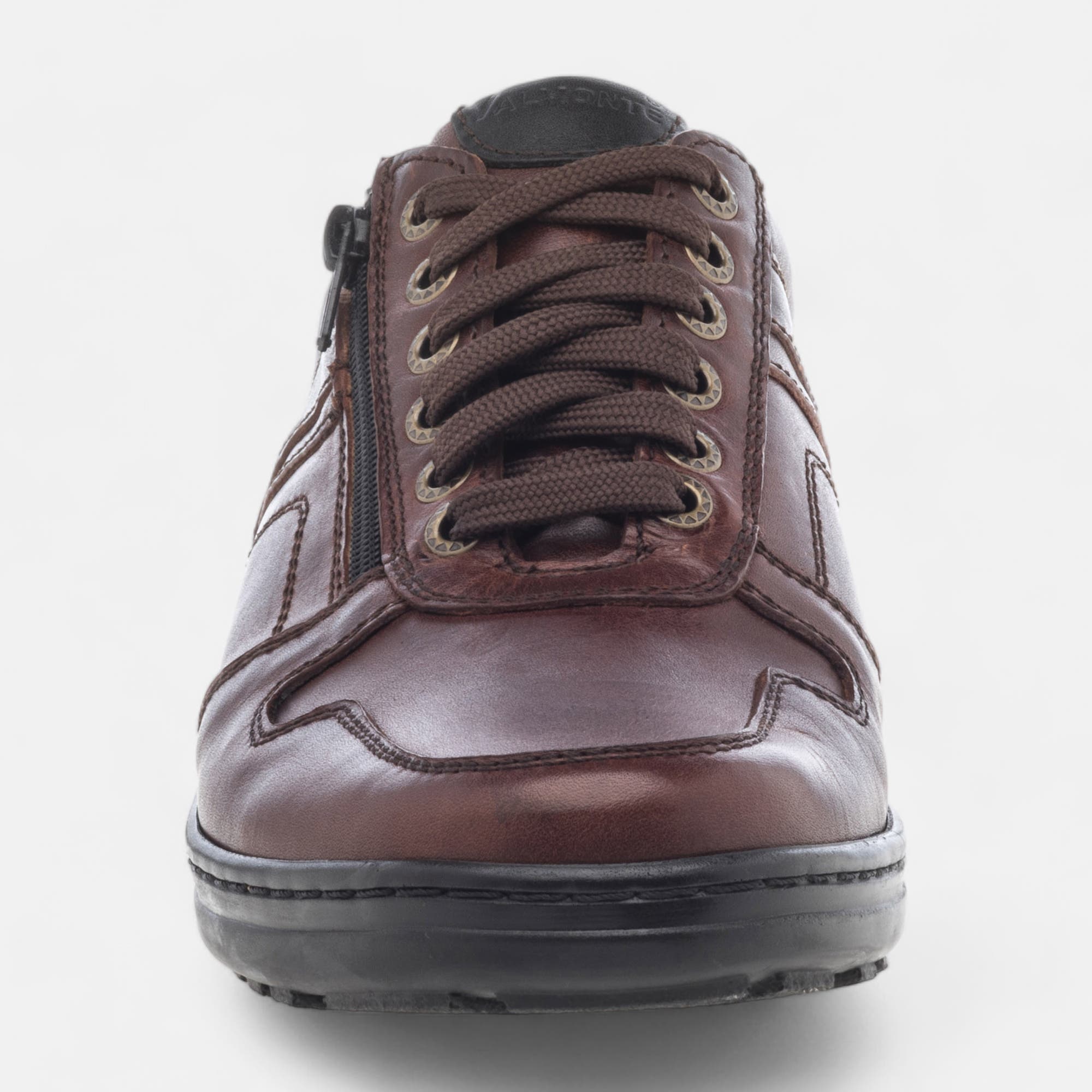 Derbies pieds sensibles Homme en cuir cognac