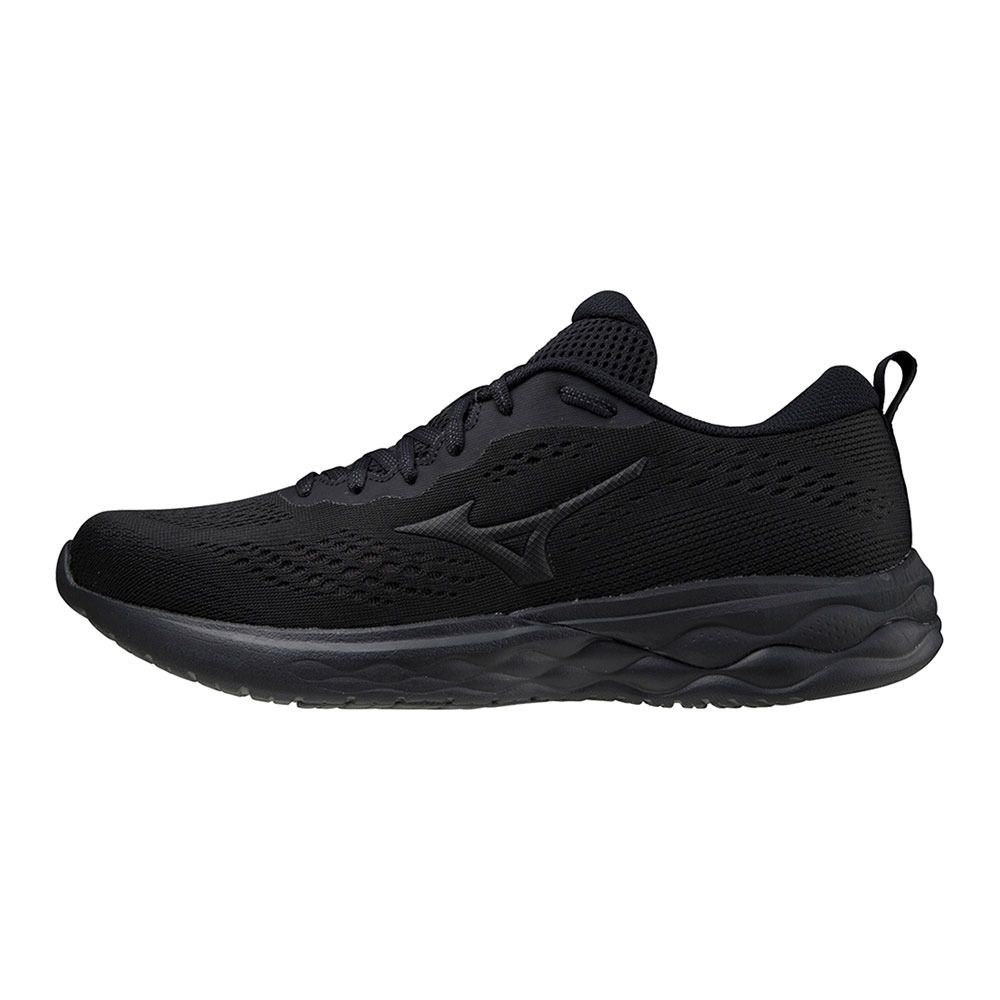 Mizuno WAVE REVOLT 2 - Chaussures running Homme black/black/dshadow