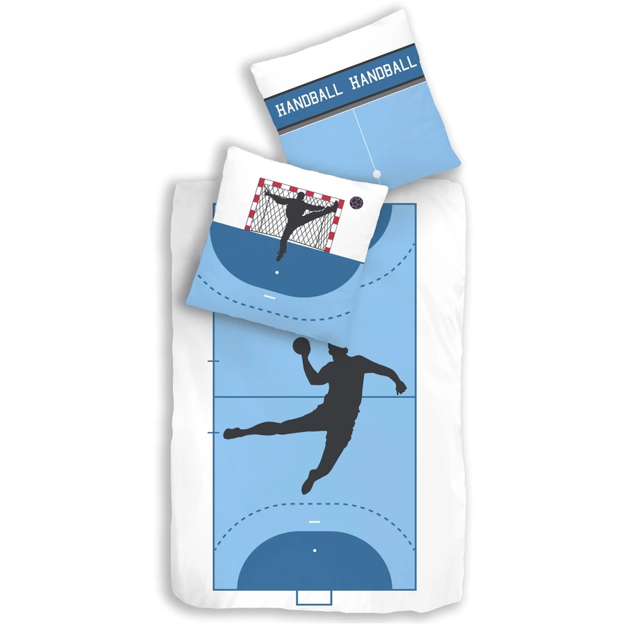 Traumhelden Bettwäsche Kinder-Bettwäsche Teenager Handball, 80x80 + 135x200 cm Handball