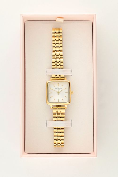 Vierkant horloge met schakelband