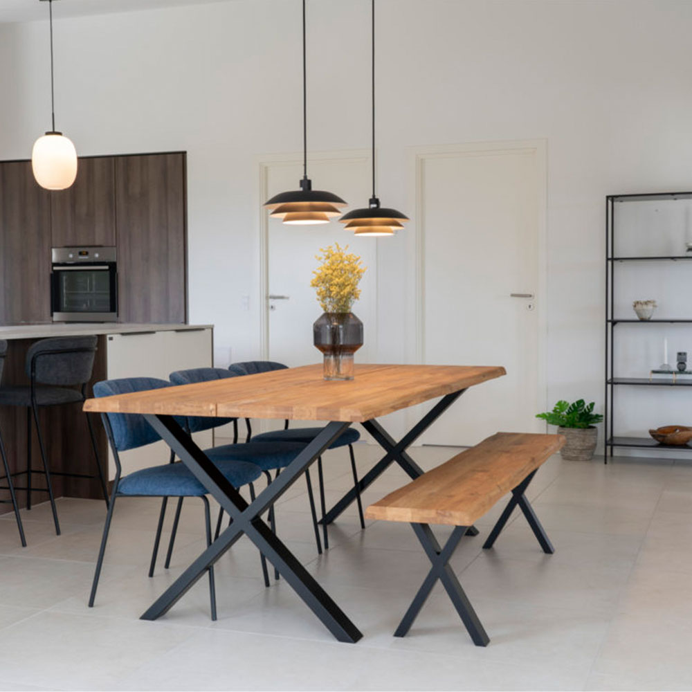 Eikenhouten eettafel Fendi Naturel