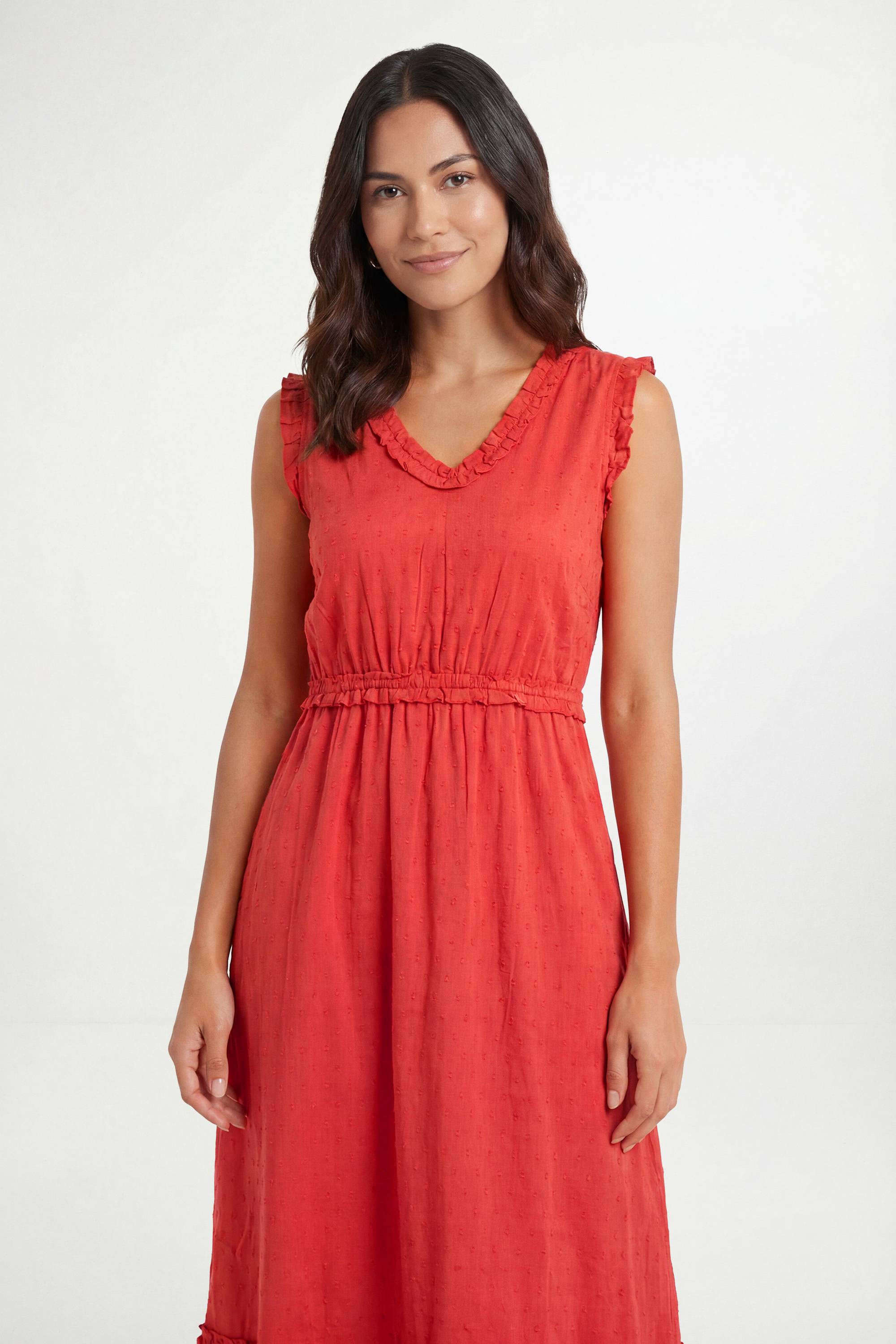 Wallis Robe Maxi En Coton Dobby D'été