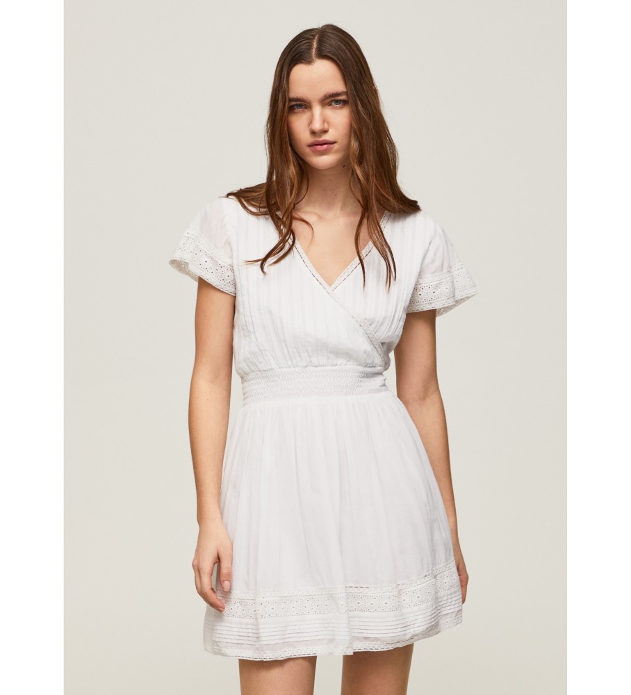Vestido branco Pepe Jeans Poete