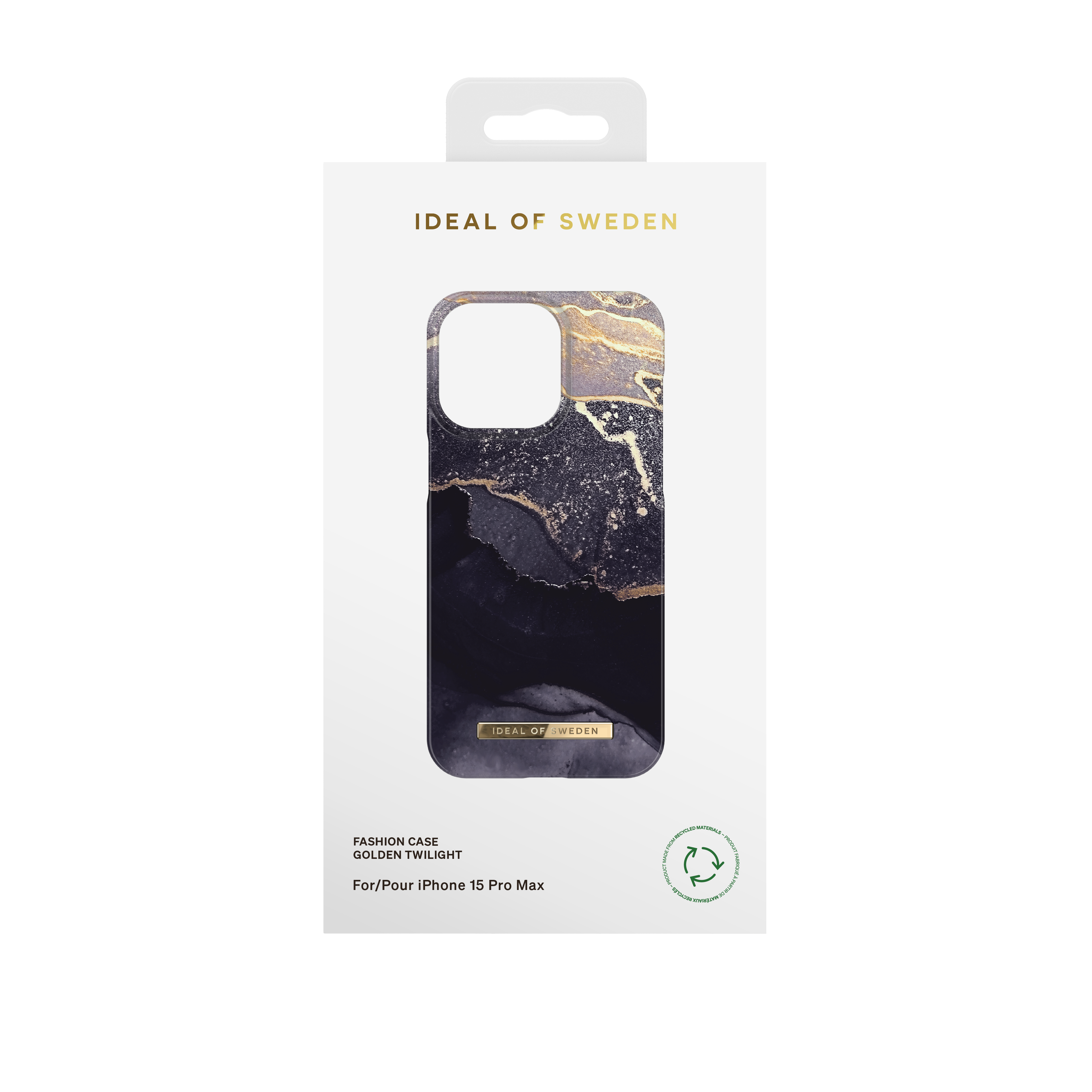 iPhone 15 Pro Max Hardcase Hülle (IDFC-I2367P-321) - Golden Twilight Marble