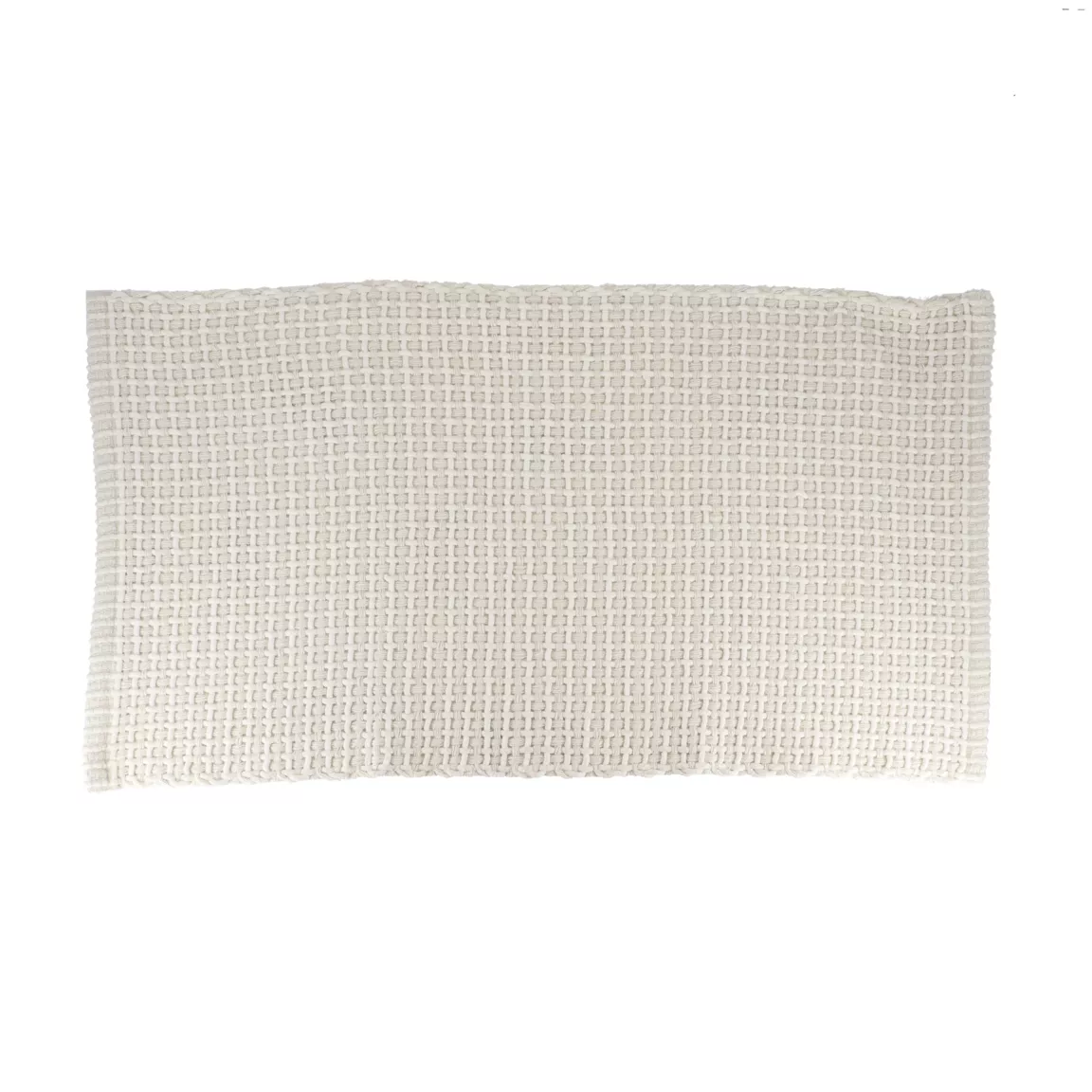 Tapis de salon coton (50 x 90 cm) Mimetisme Blanc et ivoire