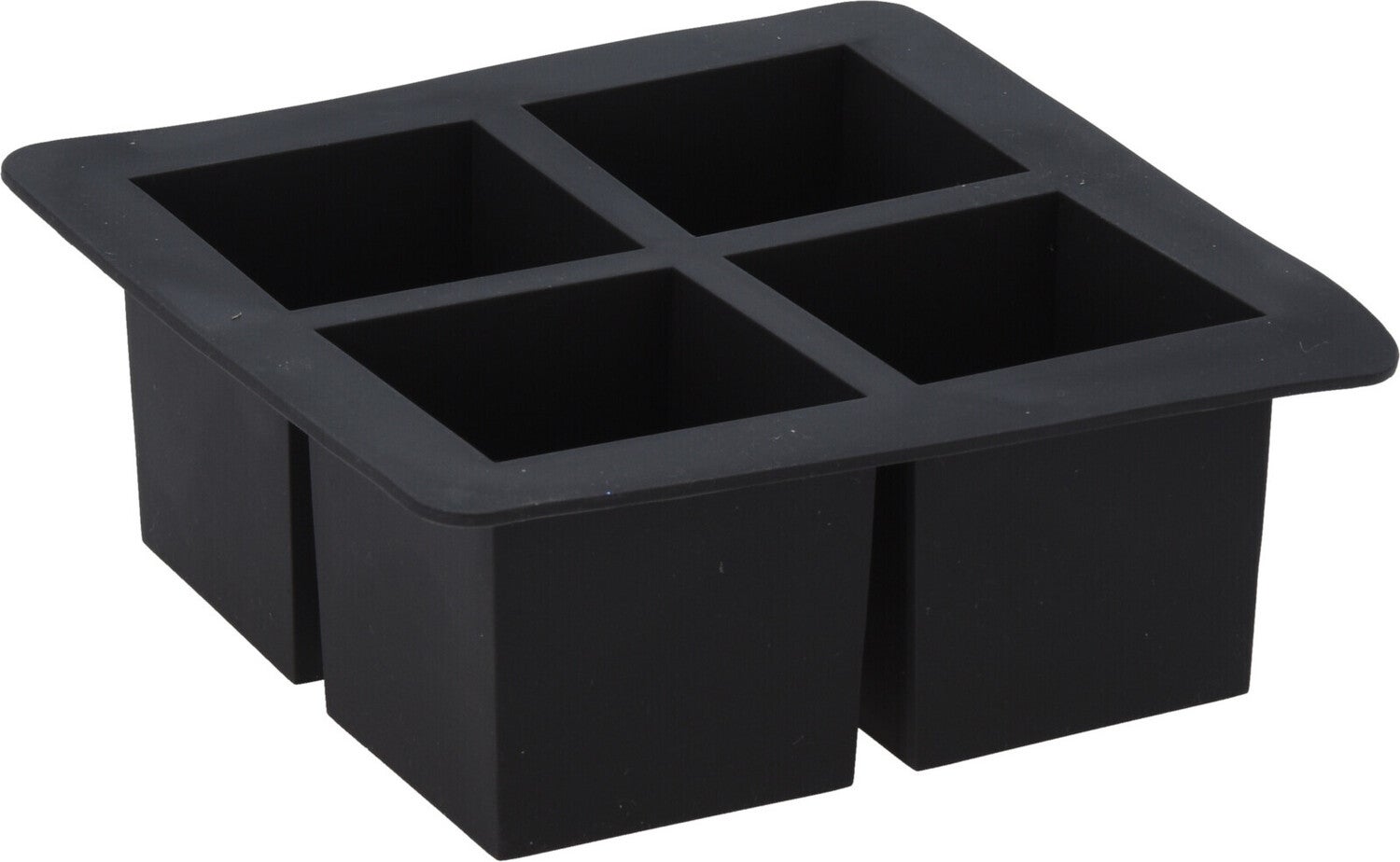 IJsblokjesmaker voor 4 blokjes antraciet 16 x 16 x 6 cm