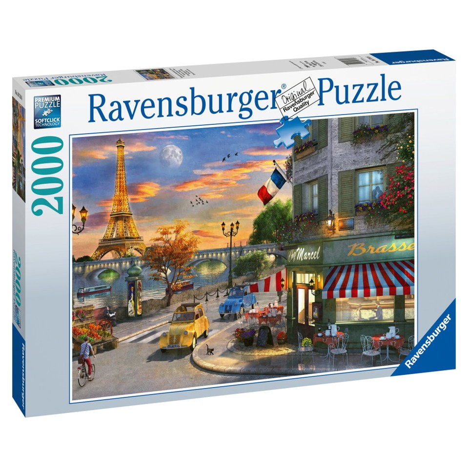 Ravensburger - Puslespil 2000p - Solnedgang i Paris