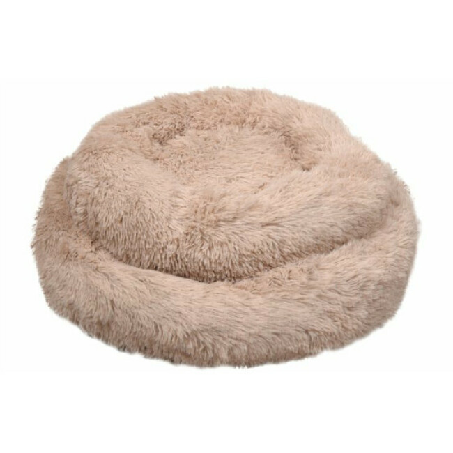 Coussin doux rond Krems Flamingo pour chien - Coloris Beige
