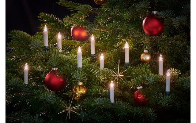 lumix Christbaumkerzen »Baumkerze Superlight Flam« 12 Stk.-flammig