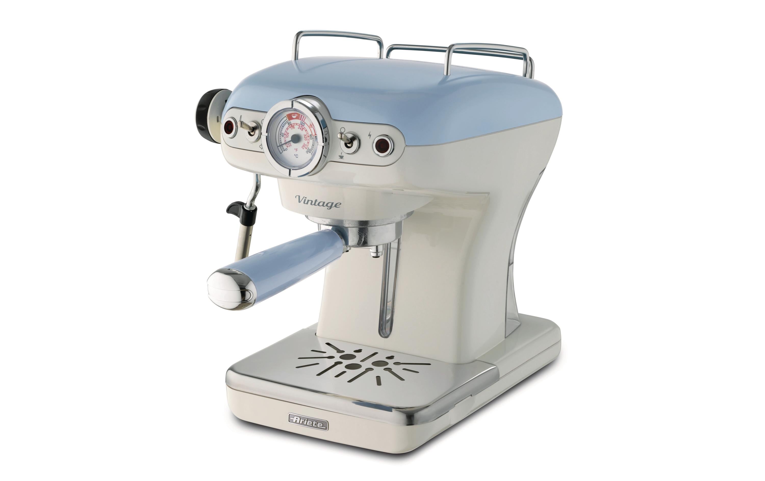 Portionskaffeemaschine Vintage Blau<br>Elegante und vielseitige Espressomaschine