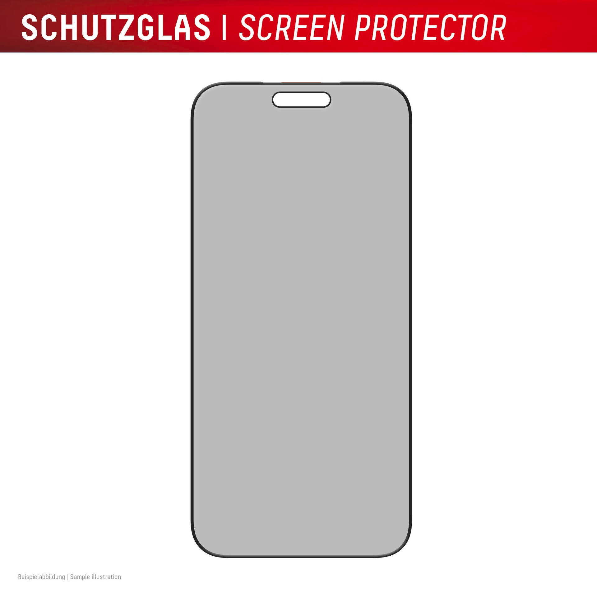 Displex Displayschutzglas »Privacy Glass Screen Protector« für Apple iPhone 17 Pro Max Displayschutzfolie, Schutzfolie, Bildschirmschutz, kratz- & stossfest