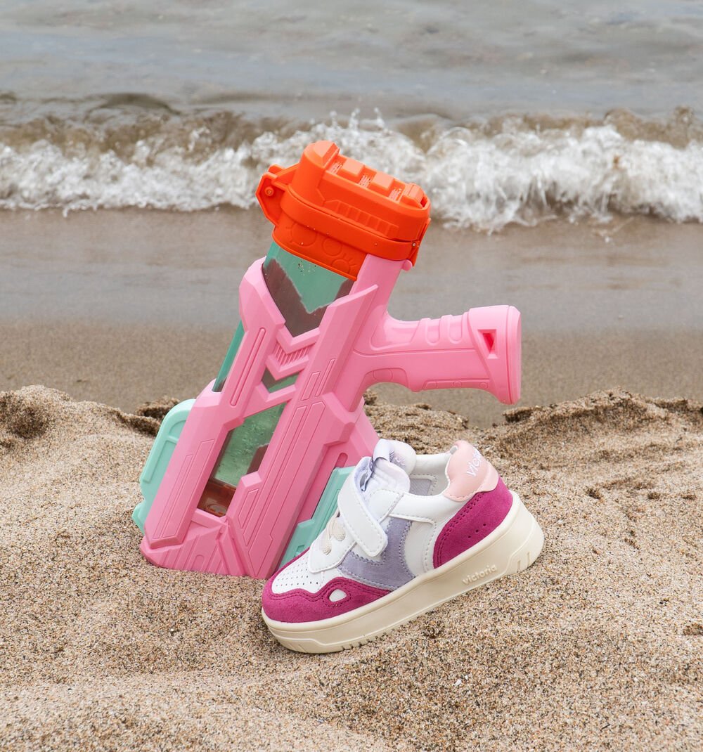SEUL BRIDE CUIR FENDU MULTICOLOREFUCSIA