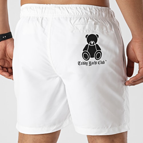 Short De Bain Flash Series Blanc Noir