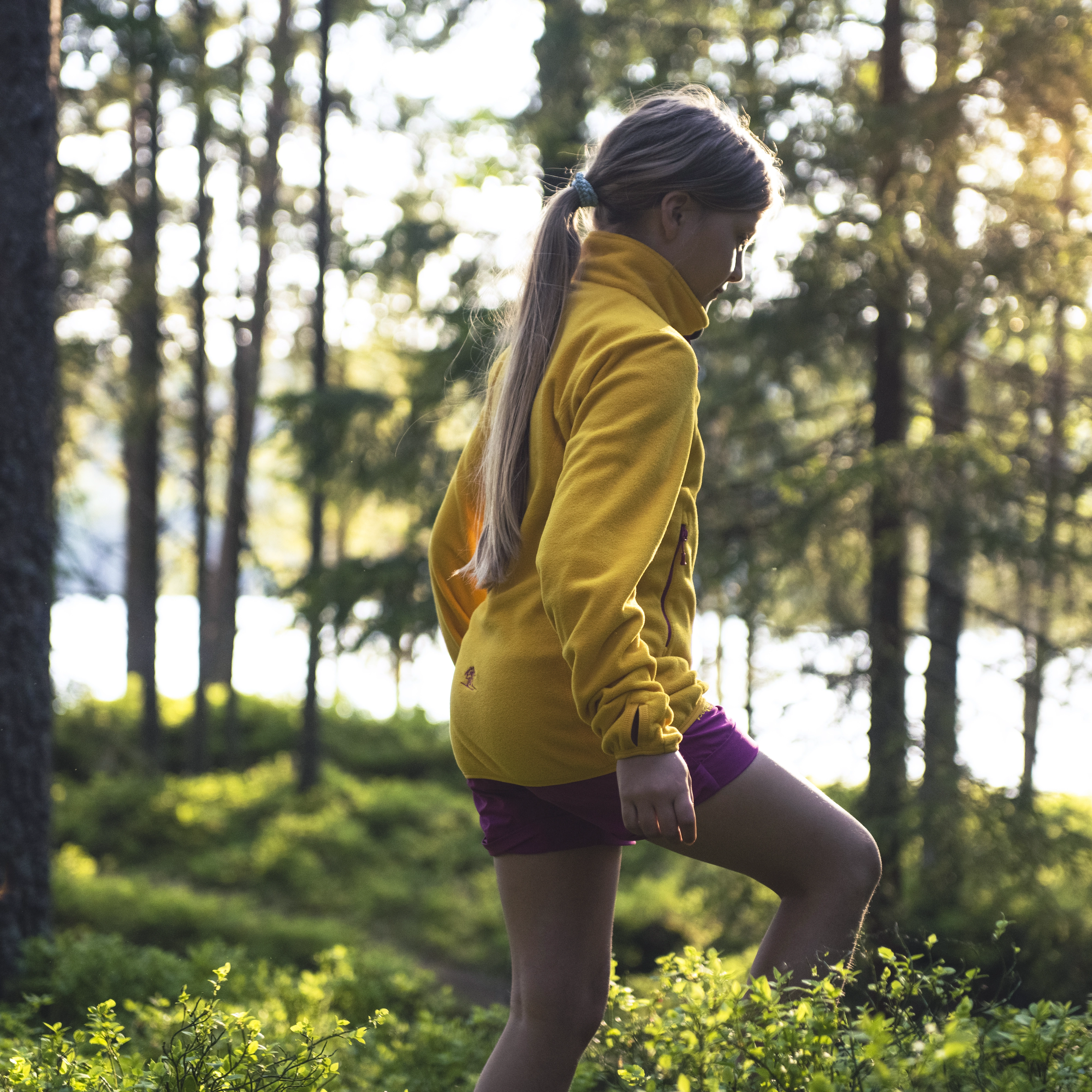 Runde Youth Girl Jacket Light Golden Yellow