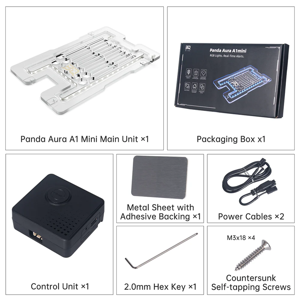 BIQU  Panda Aura, Bambu Lab A1 mini    Smarte Licht- & Soundsteuerung für deinen Bambu Lab Drucker