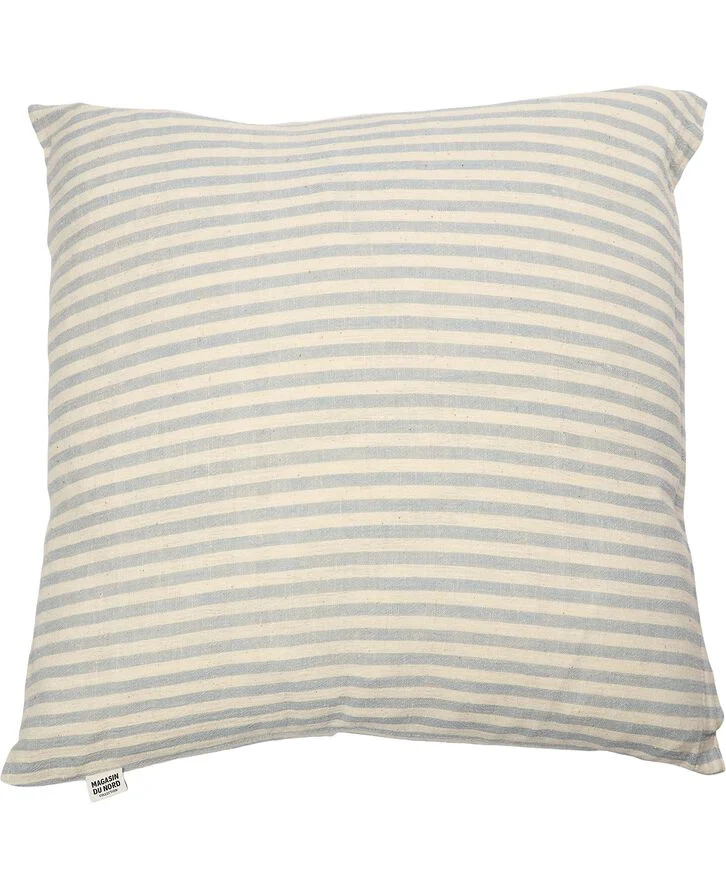 Magasin du Nord Collection STRIPE/LYSEBLÅ, PYNTEPUDE 48x48 CM Beige