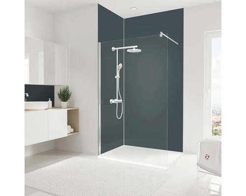 Douche-achterwandset SCHULTE DecoDesign ExpressPlus kleur antraciet 255 x 120 cm EP1900916 677