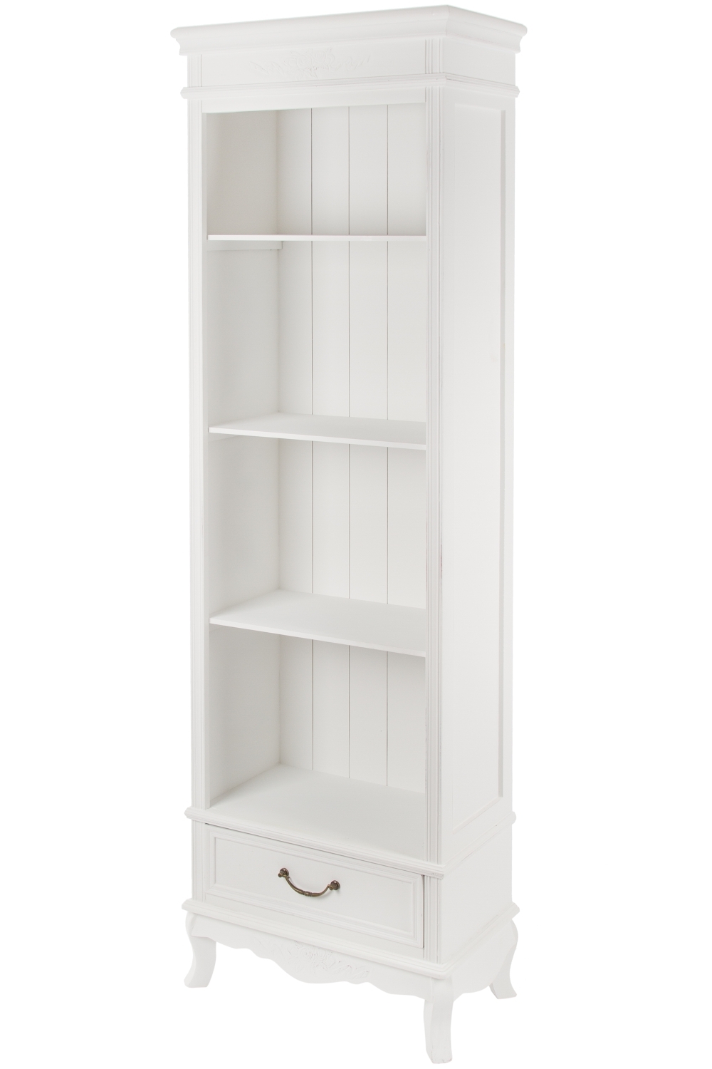 Bücherregal ELEGANCE - weiß antik - 178 cm
