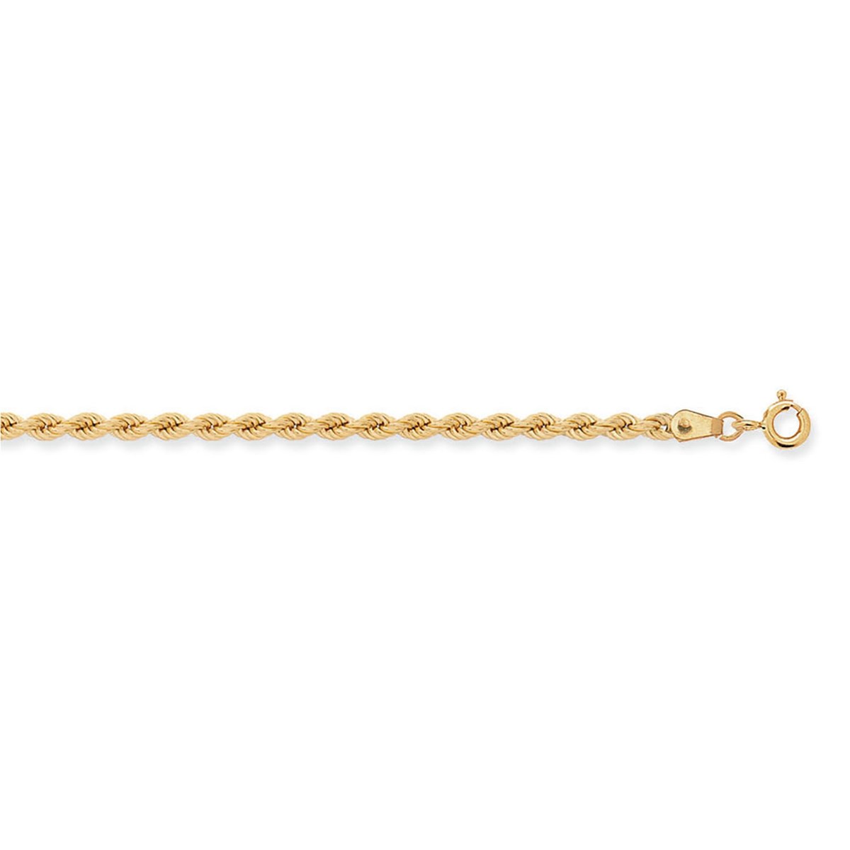 Collier Brillaxis maille corde or jaune 18 carats