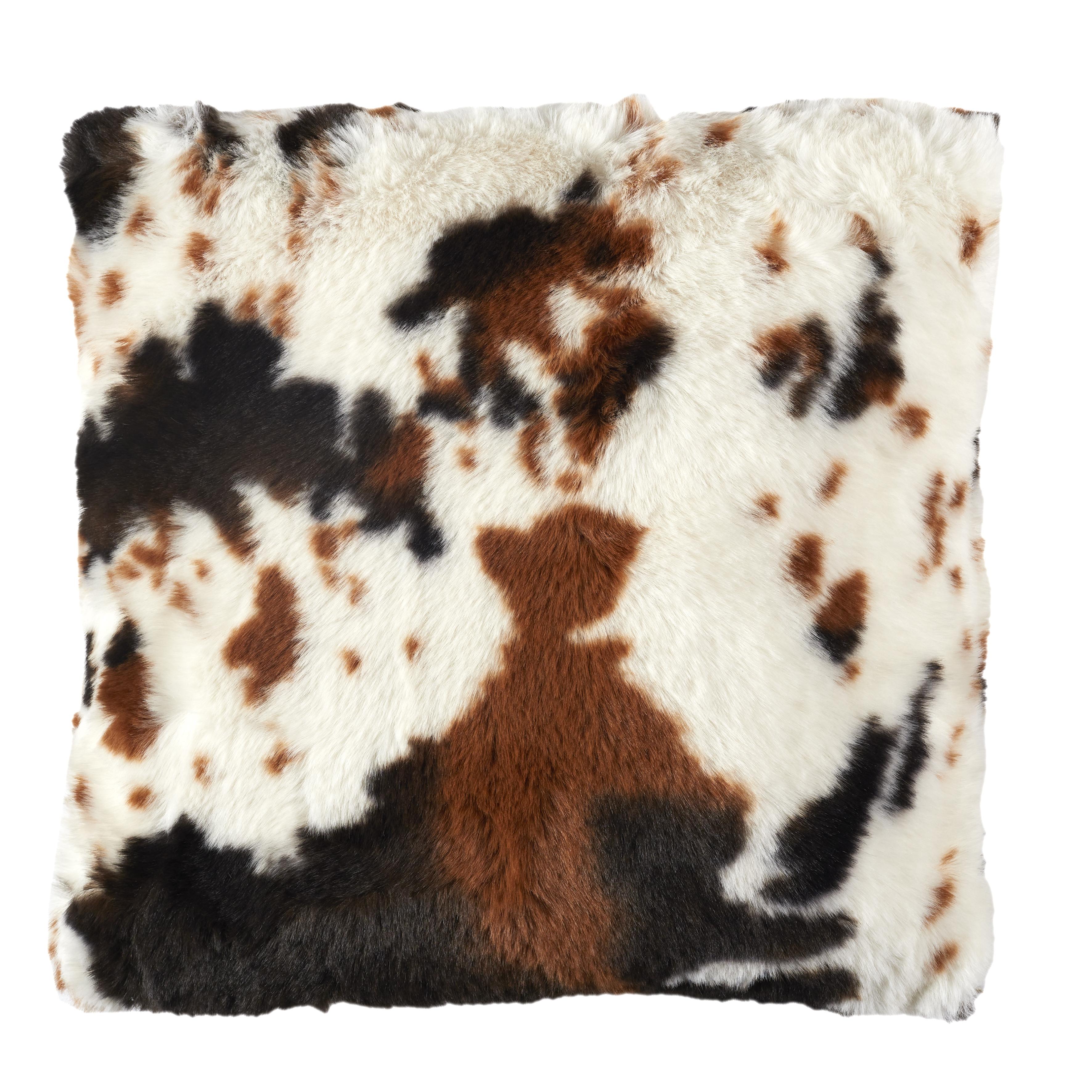 COUSSIN IMITATION PEAU VACHE 40X40CM