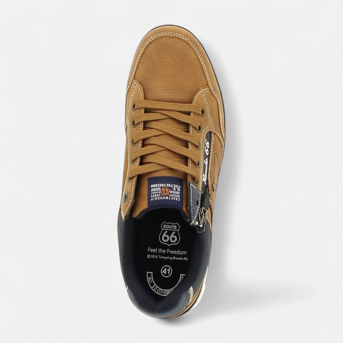 Baskets basses Homme cognac