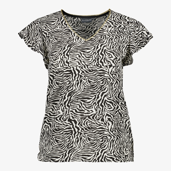TwoDay dames top zwart met print