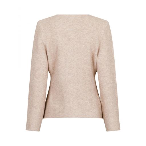 Neo Noir Marie Louise Knit Cardigan, Sand Melange, 42