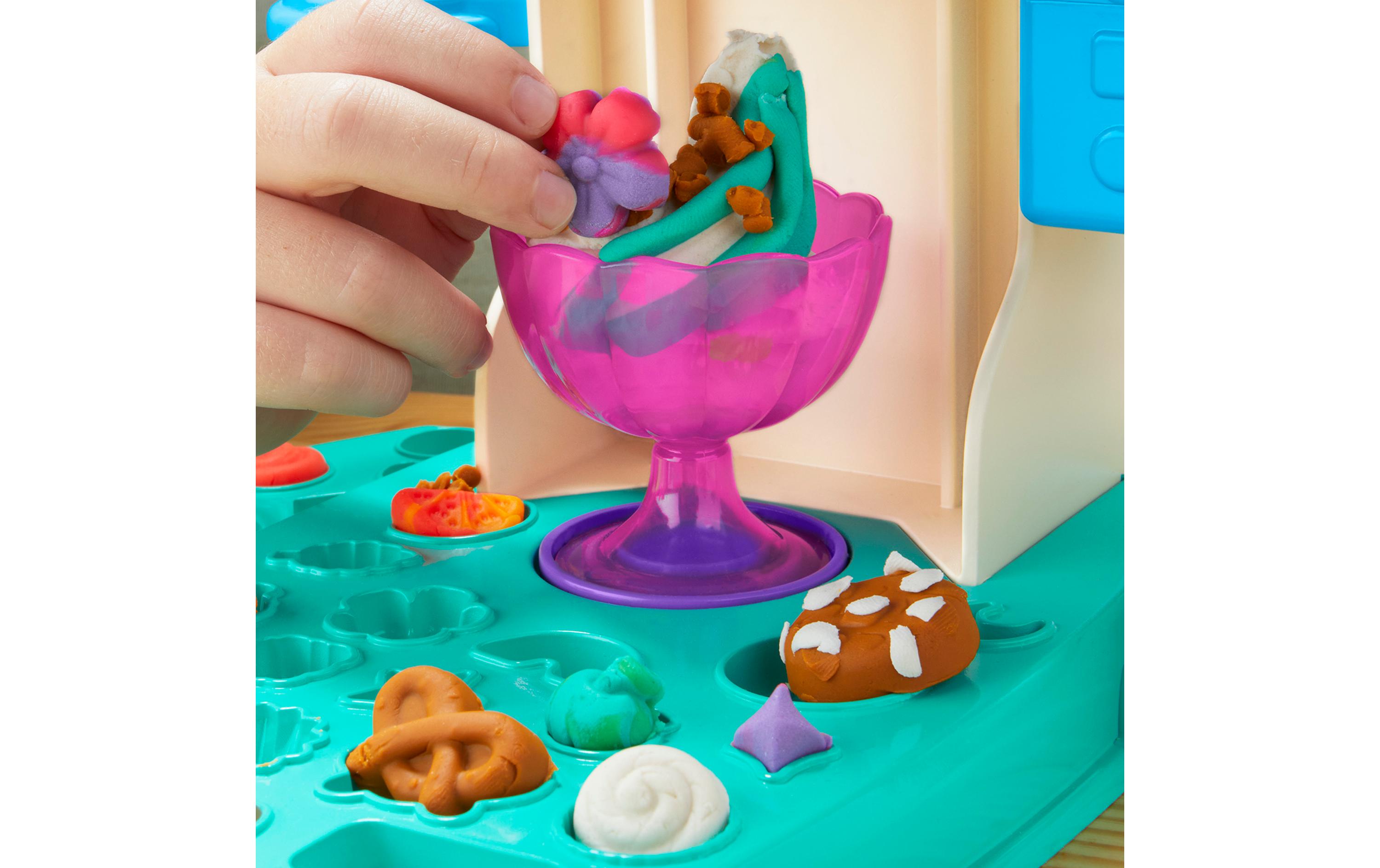 Knetspielzeug Regenbogen-EismaschineFarbenfrohes Eismaschinen-Spielset