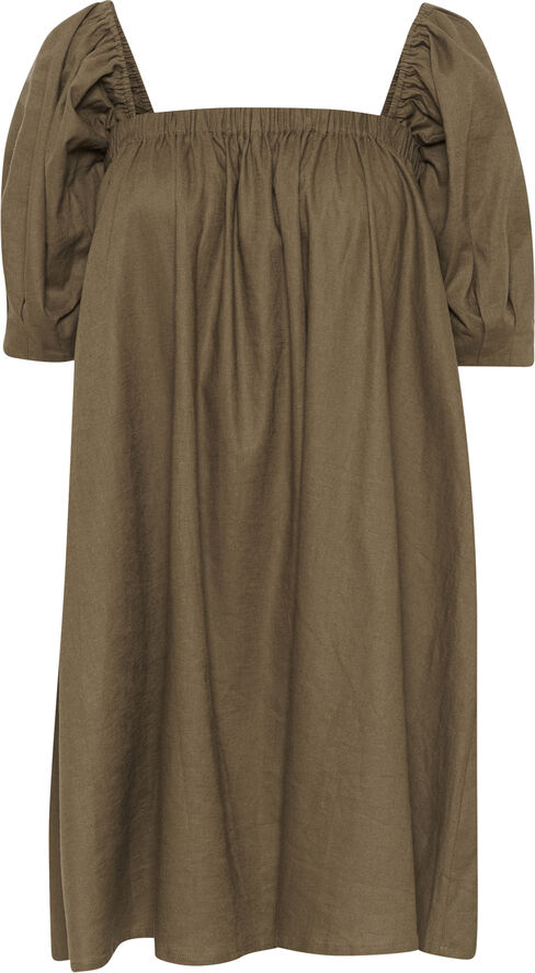 Gestuz LizaGZ linen short dress Stone gray