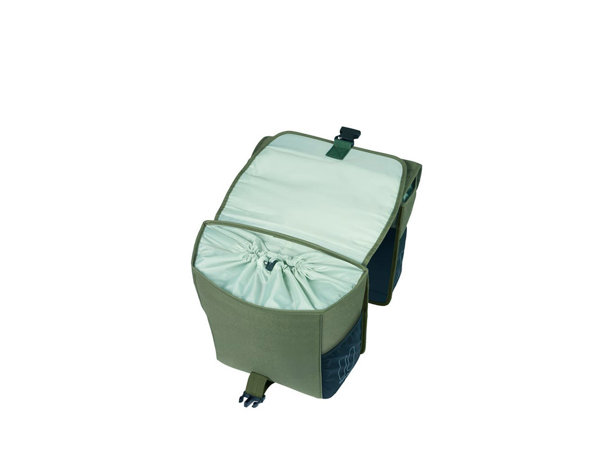 Basil GO 32 Liter dubbele fietstas - Dark Green