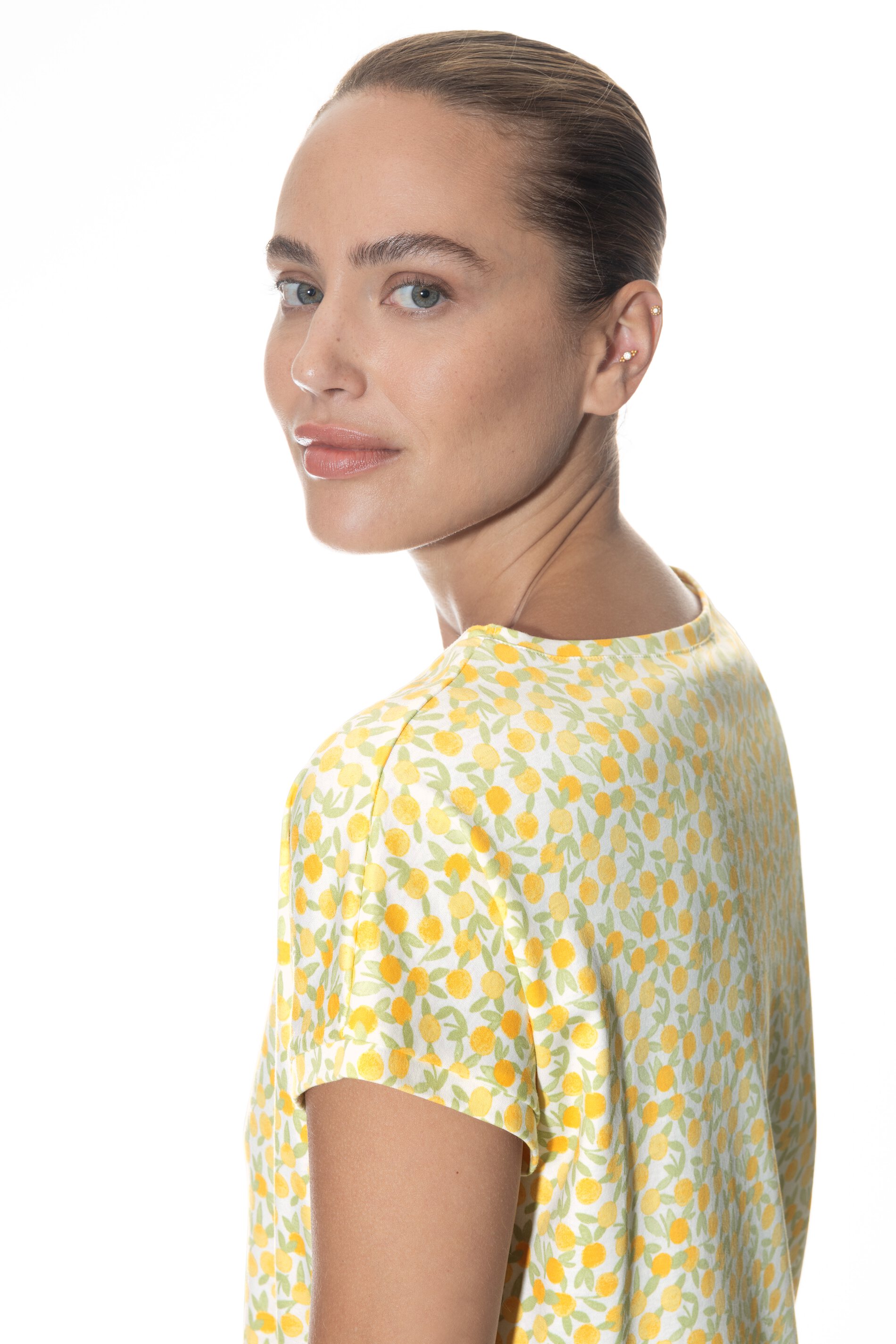 Kurzer Pyjama<br>Serie Lemon Dots