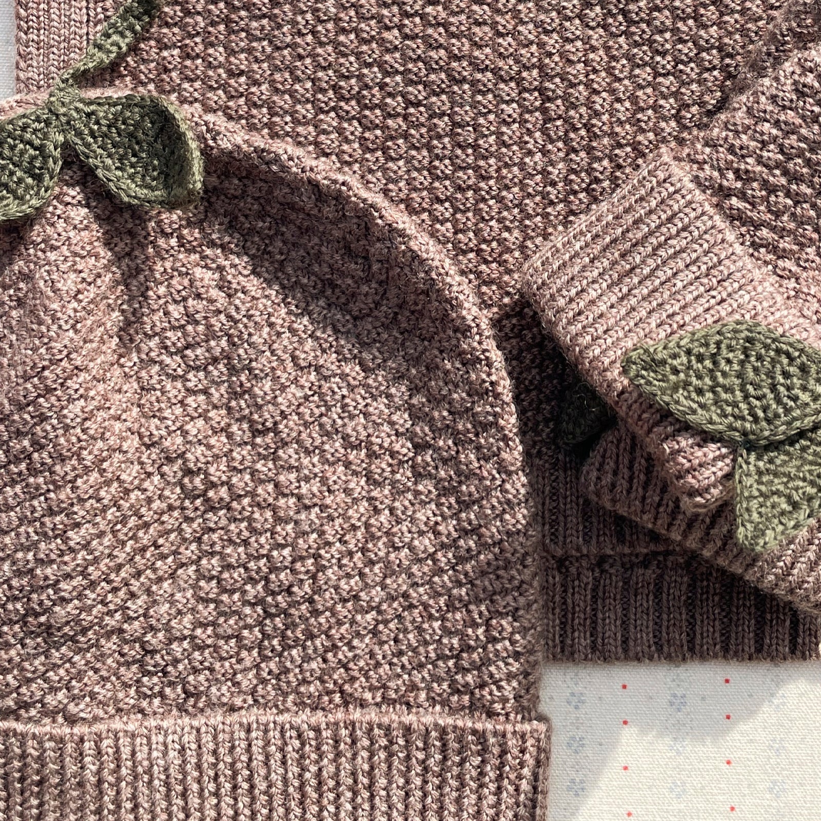 Beanie Fruity Bunny Brown Melange
