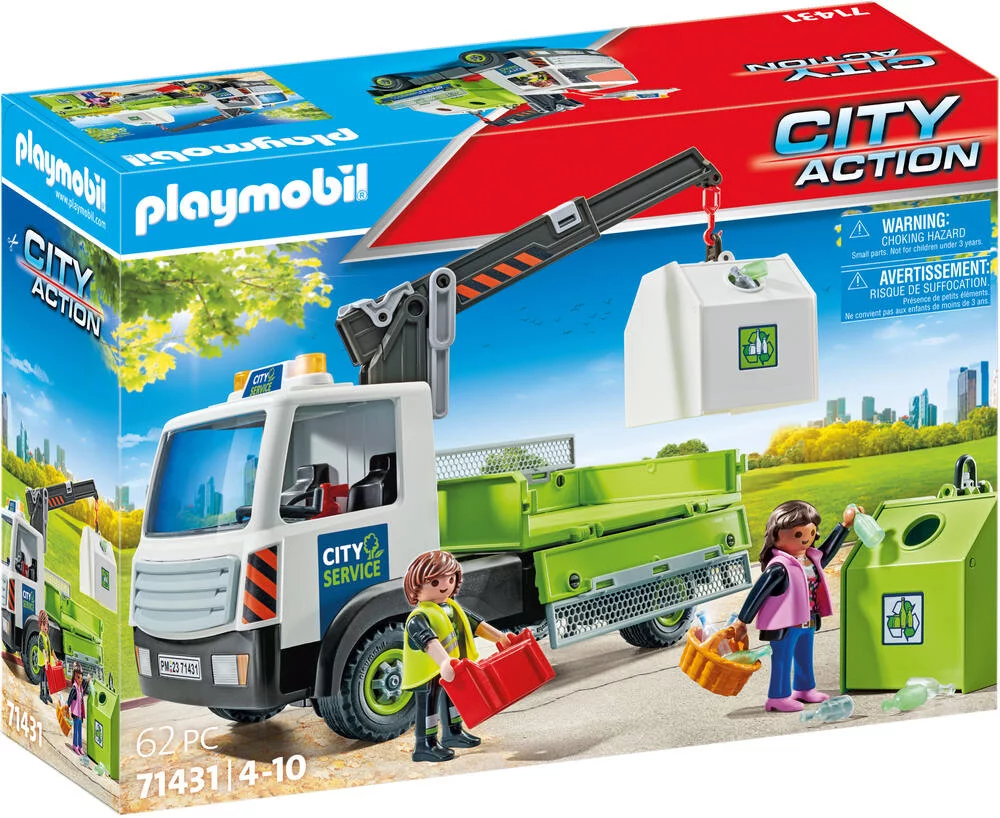 CAMION-GRUE DE RECYCLAGE DE VERRE - 71431