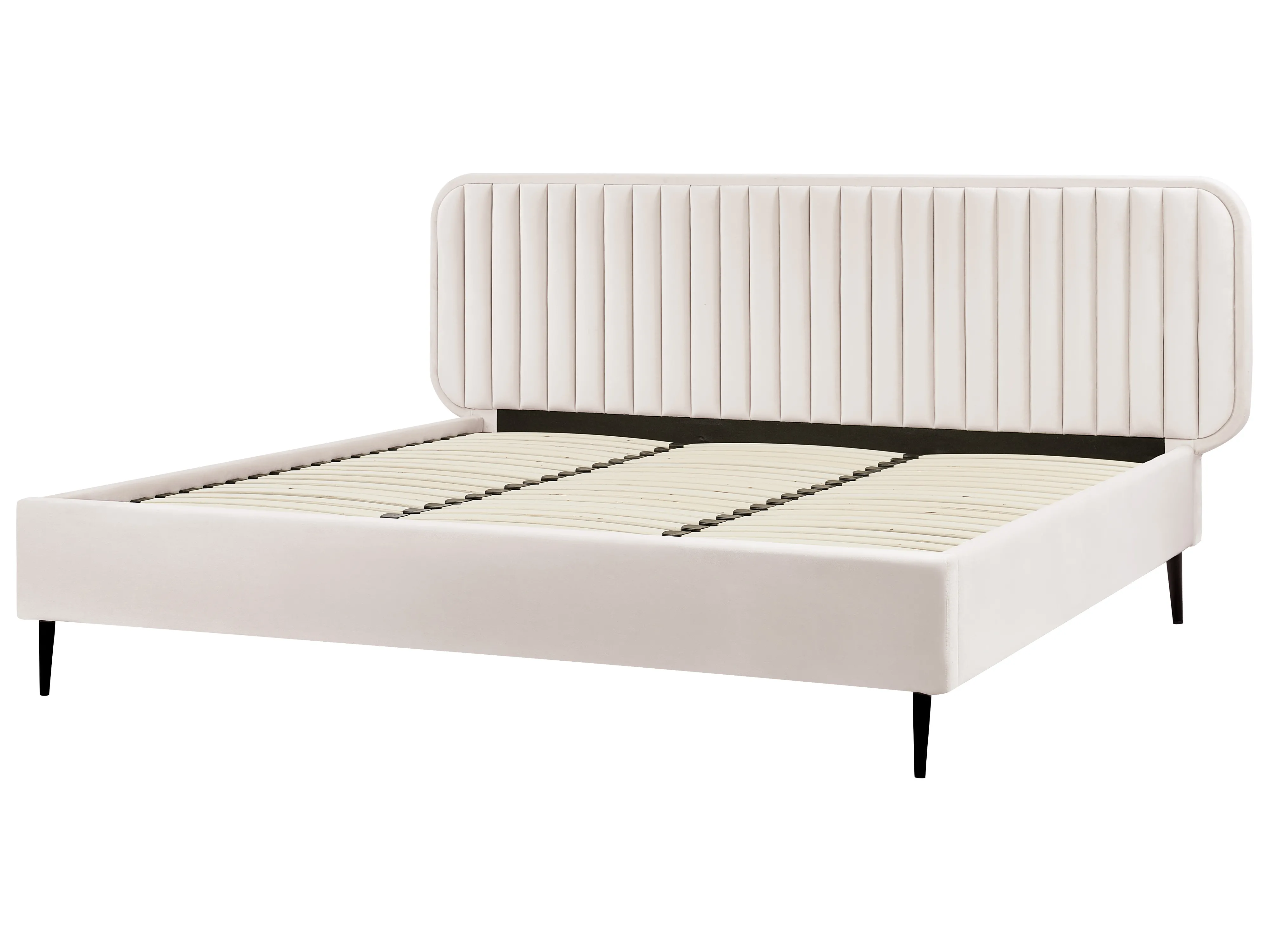 Bed Fluweel BRIN 180 x 200 cm Beige