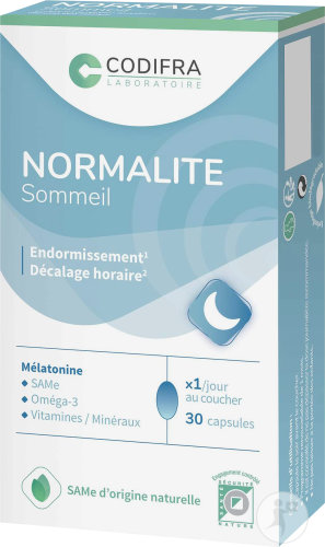 Normalite Complément Alimentaire Sommeil Endormissement Et Décalage Horaire 30 Capsules