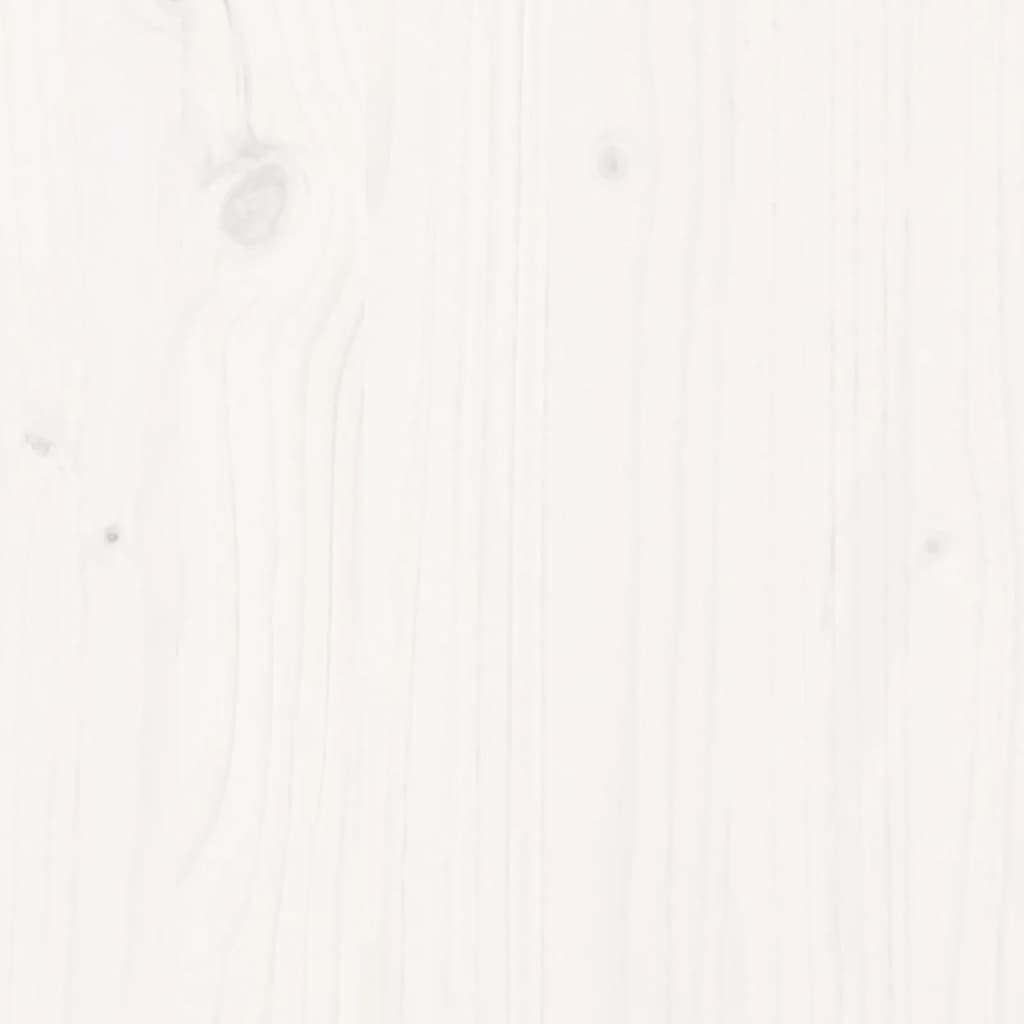 Tabourets de bar 2 pcs blanc 40x36x75 cm bois massif de pin