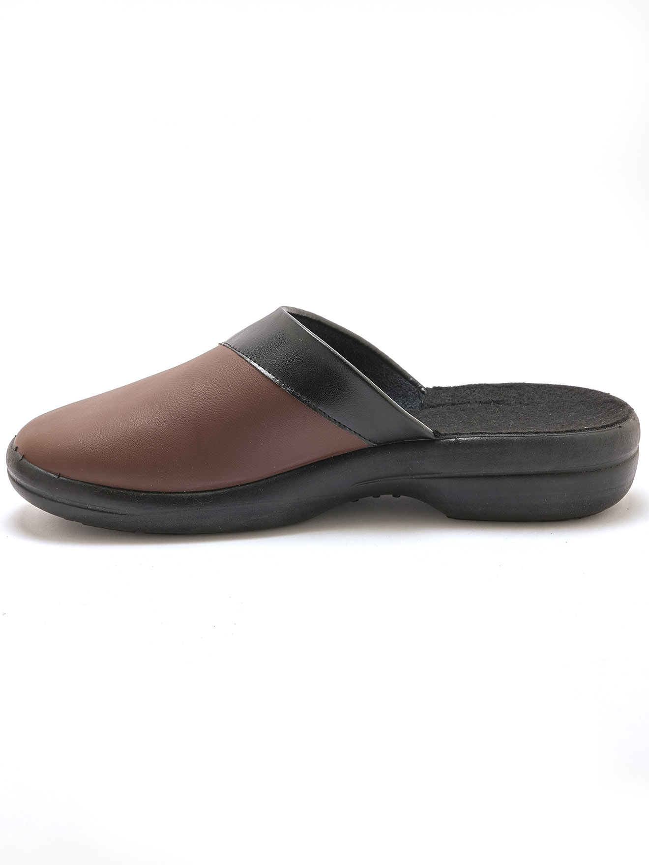 Mules mixtes cuir intérieur éponge