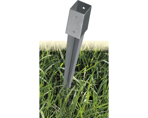 Inrij-grondbus 71 x 71 x 750 mm met montageset
