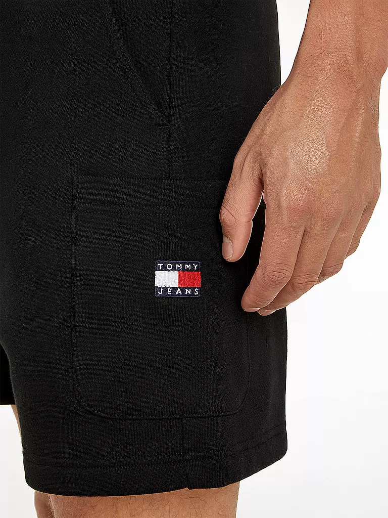 TOMMY JEANS Sweatshorts schwarz