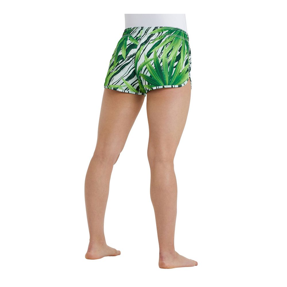 Arena ALLOVER - Short de bain Femme leaf multi