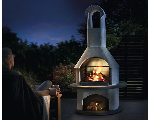 Buschbeck Valenzia Grillhaard 65 x 34 x 203 cm Wit