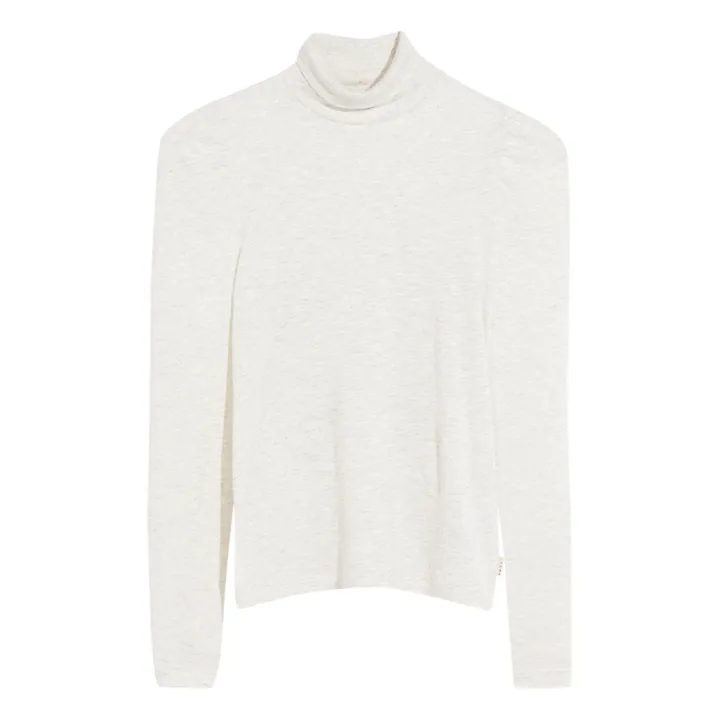 Bellerose Col roulé côtelé Mamie | Gris chiné