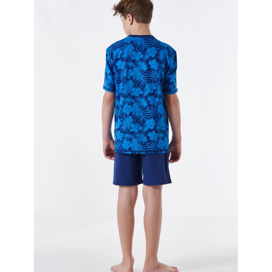 Schiesser Pyjama Organic Cotton blau