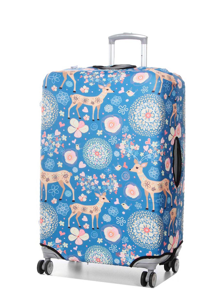 Housse de valise Periea Blue Animals L
