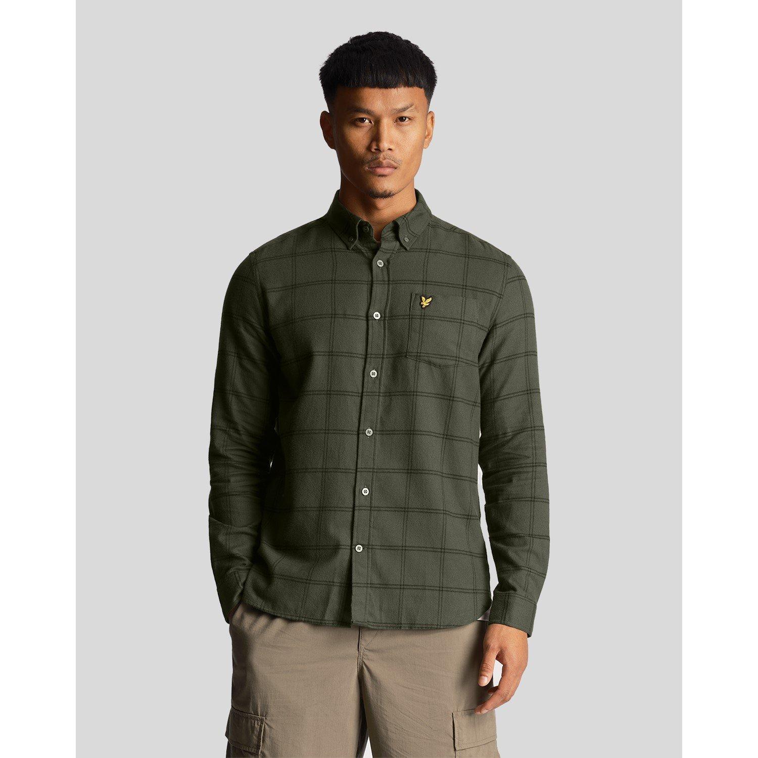 Lyle and Scott Windowpane Shrt Sn99