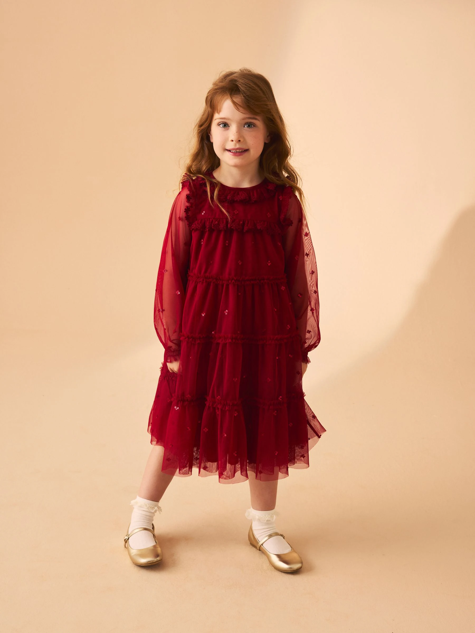 Laura Ashley Sequin Mesh Dress
