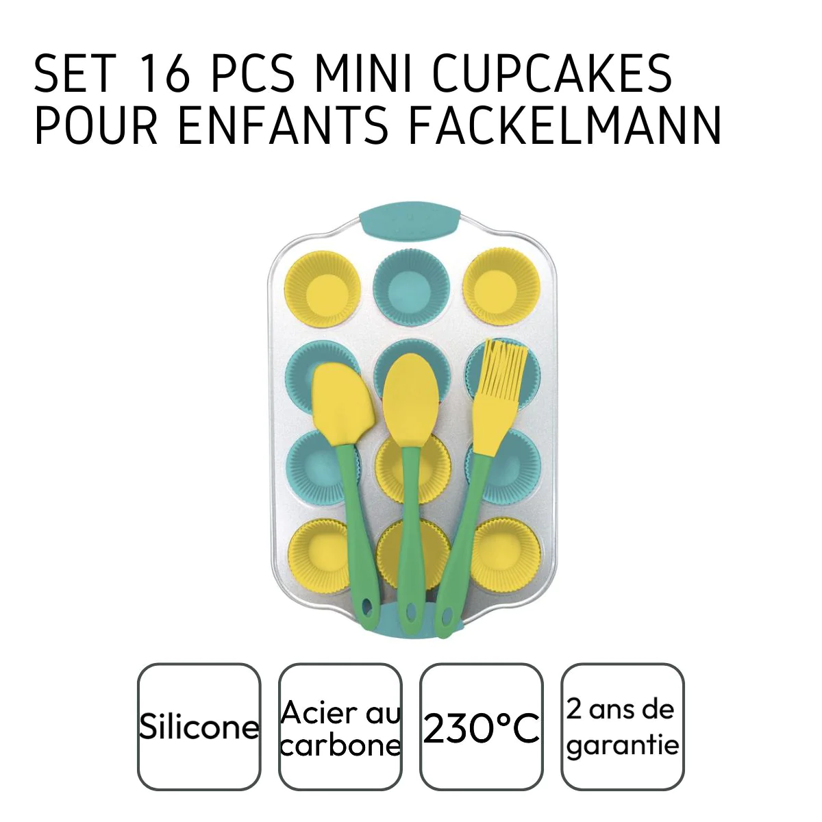 Set pour mini cupcakes 16 pièces Mini Monsters Fackelmann