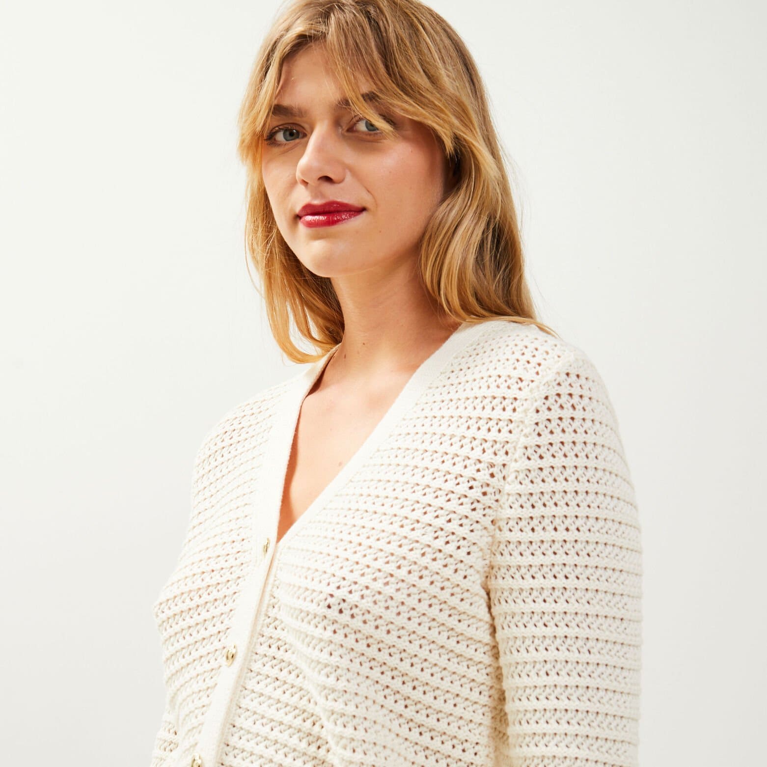 Gilet raccourci femme