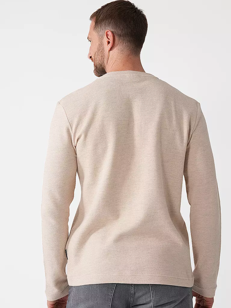 TOM TAILOR Pullover HENLEY creme